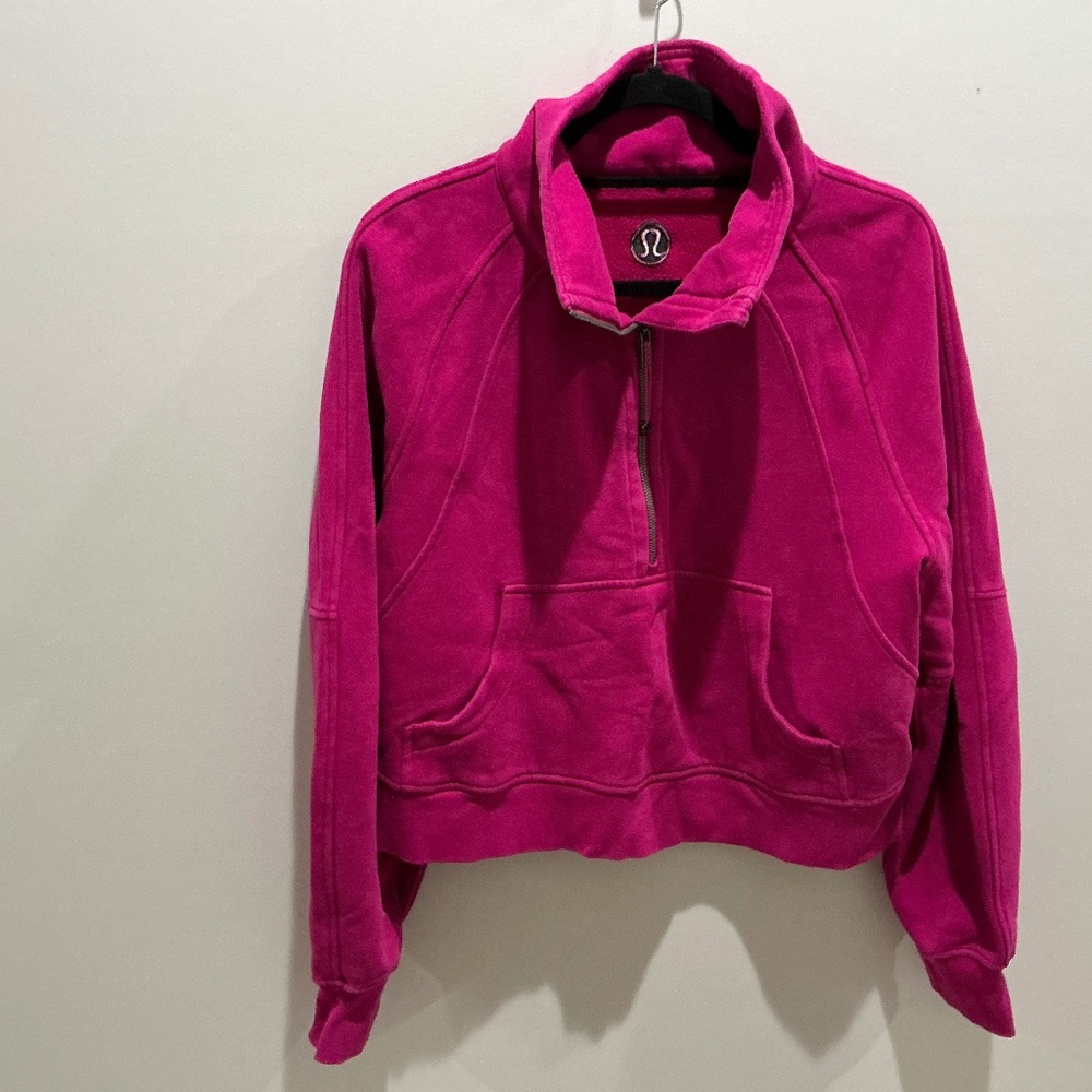 Lululemon Scuba Cropped Funnel Neck Half-Zip